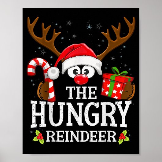 Christmas Matching The Hungry Reindeer Family  ポスター (正面)