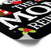 Christmas Matching The Mom Reindeer Family  ポスター (角)