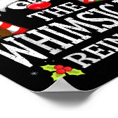 Christmas Matching The Whimsical Reindeer Family  ポスター (角)