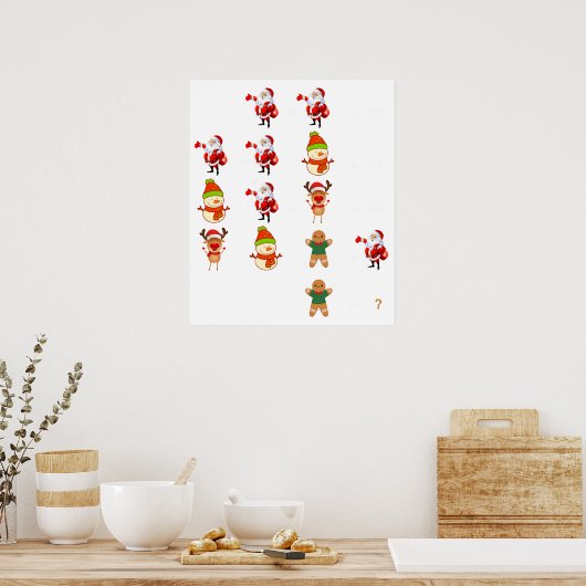 christmas math funny ポスター (キッチン)