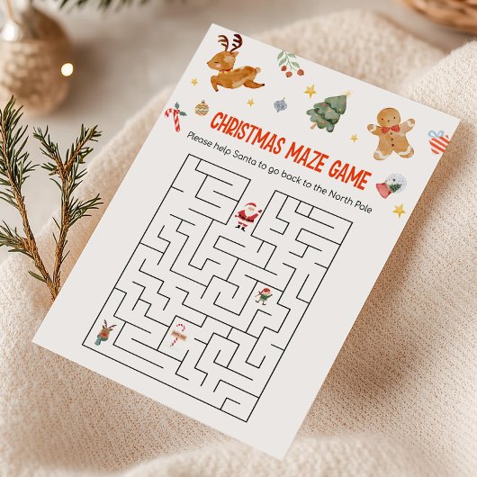Christmas Maze Game シーズンカード