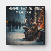 CHRISTMAS MEANING PICTURE REMEMBER THE POOR フォトプラーク (正面)