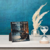 CHRISTMAS MEANING PICTURE REMEMBER THE POOR フォトプラーク (インサイチュ)