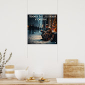 CHRISTMAS MEANING PICTURE REMEMBER THE POOR ポスター (キッチン)