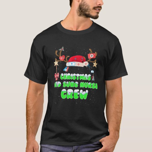 Christmas Med Surg Nurse Crew Xmas Nursing Matchin Tシャツ (正面)