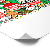 Christmas Medication Bottles Funny Nurse Humor  ポスター (角)