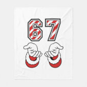Christmas Meme Six Seven 67 6 7 Holiday フリースブランケット (正面)