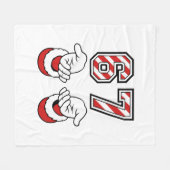 Christmas Meme Six Seven 67 6 7 Holiday フリースブランケット (正面(横))