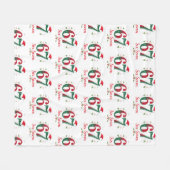 Christmas Meme Six Seven 67 6 7 Holiday フリースブランケット (正面(横))