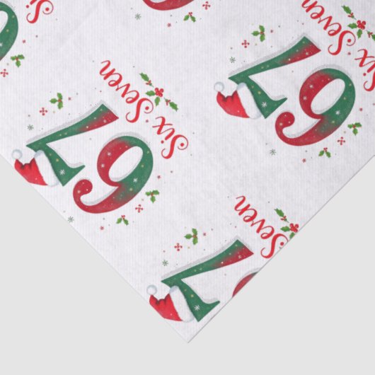 Christmas Meme Six Seven 67 6 7 Holiday 薄葉紙 (詳細)