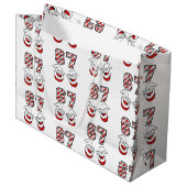 Christmas Meme Six Seven 67 6 7 Santa  ラージペーパーバッグ (正面アングル)