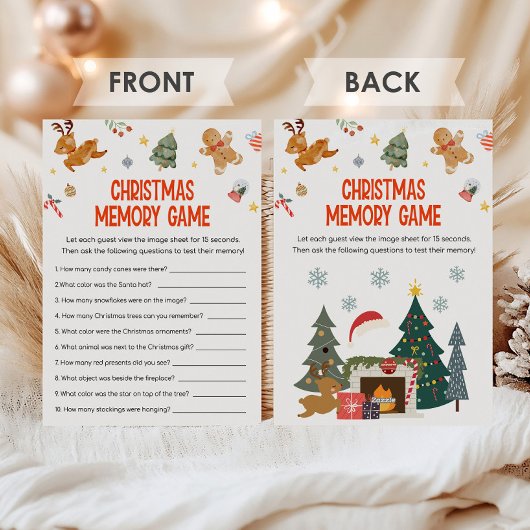 Christmas Memory Game  シーズンカード