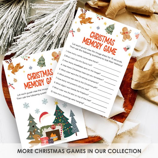 Christmas Memory Game  シーズンカード