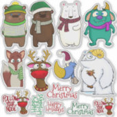 Christmas Menagerie Sticker Sheet シール (正面)