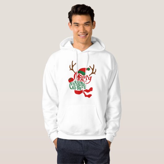 christmas men's hoodies sweatershirts long sleeve パーカ (正面フル)