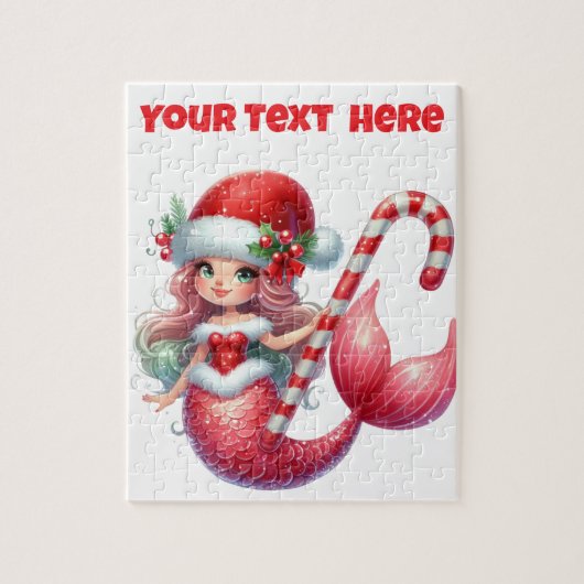 Christmas Mermaid Jigsaw Puzzle ジグソーパズル (縦)