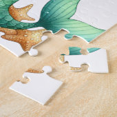 Christmas Mermaid Kids Puzzle – Personalized Gift ジグソーパズル (側面)