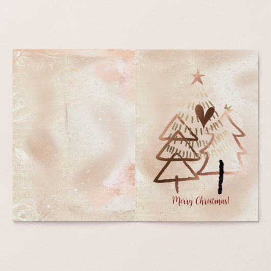 Christmas Merry and Bright Treeis 箔カード (内部)