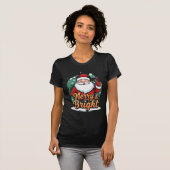 Christmas – “Merry & Bright Santa” Tシャツ (正面フル)
