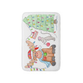 Christmas - Merry Christ-Moose! バスマット (正面縦)