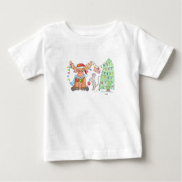 Christmas - Merry Christ-Moose! ベビーTシャツ