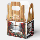 Christmas Merry Christmas Country Cabin フェイバーボックス (オープン)