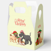 Christmas Merry Christmas Dogs Favor Gift フェイバーボックス (見開き)