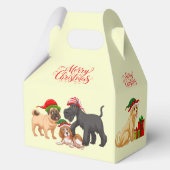 Christmas Merry Christmas Dogs Favor Gift フェイバーボックス (裏面)