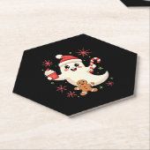 Christmas Merry Christmas For Gift Christmas Ghost ペーパーコースター (アングル)