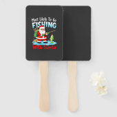 Christmas Merry Christmas For Gift Fishing Santa ( ハンドファン (正面&裏面)