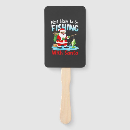 Christmas Merry Christmas For Gift Fishing Santa ( ハンドファン (正面)