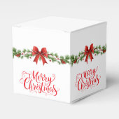 Christmas Merry Christmas Garland Favor Gift Box フェイバーボックス (正面サイド)