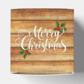 Christmas Merry Christmas Hunting Cabin Snow Gift フェイバーボックス (上部)