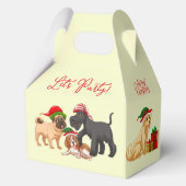 Christmas Merry Christmas Let's Party Dogs Gift フェイバーボックス (裏面)