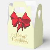 Christmas Merry Christmas Red Bow Gift  フェイバーボックス (見開き)