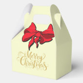 Christmas Merry Christmas Red Bow Gift  フェイバーボックス (裏面)