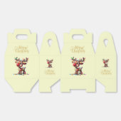 Christmas Merry Christmas Rudolph Favor Gift Box フェイバーボックス (見開き)