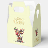 Christmas Merry Christmas Rudolph Favor Gift Box フェイバーボックス (見開き)