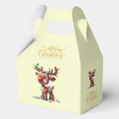 Christmas Merry Christmas Rudolph Favor Gift Box フェイバーボックス (裏面)