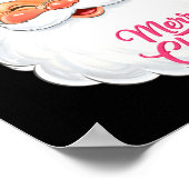 Christmas Merry Christmas Santa Face Jolly Santa C ポスター (角)