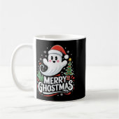 Christmas Merry Ghostmas Santa Srit Xmas Pajamas S コーヒーマグカップ (左)