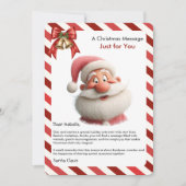Christmas Message Card from Santa for Children シーズンカード (正面)
