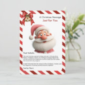 Christmas Message Card from Santa for Children シーズンカード (スタンド正面)