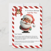 Christmas Message Card from Santa for Children シーズンカード (正面)