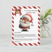 Christmas Message Card from Santa for Children シーズンカード (スタンド正面)