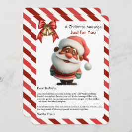 Christmas Message Card from Santa for Children シーズンカード