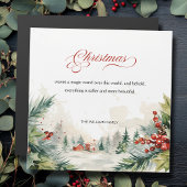 Christmas Message Winter Scene Non Photo