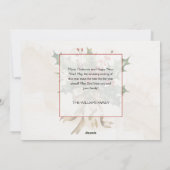 Christmas Message Winter Scene Non Photo シーズンカード (裏面)