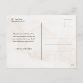 Christmas Message Winter Scene Non Photo シーズンポストカード (裏面)