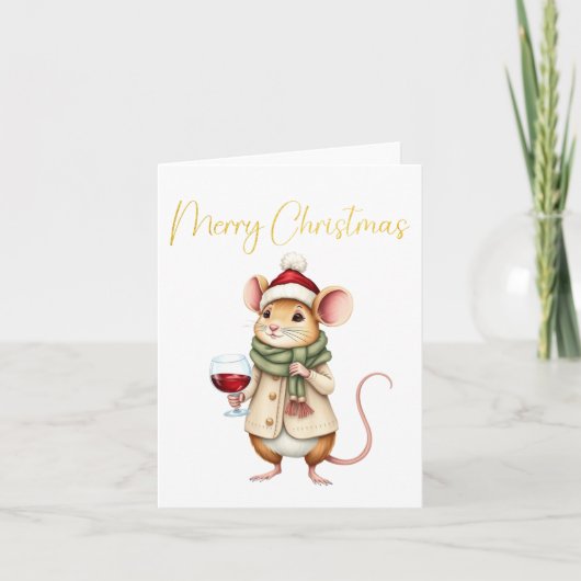 Christmas Mice Card カード (正面)